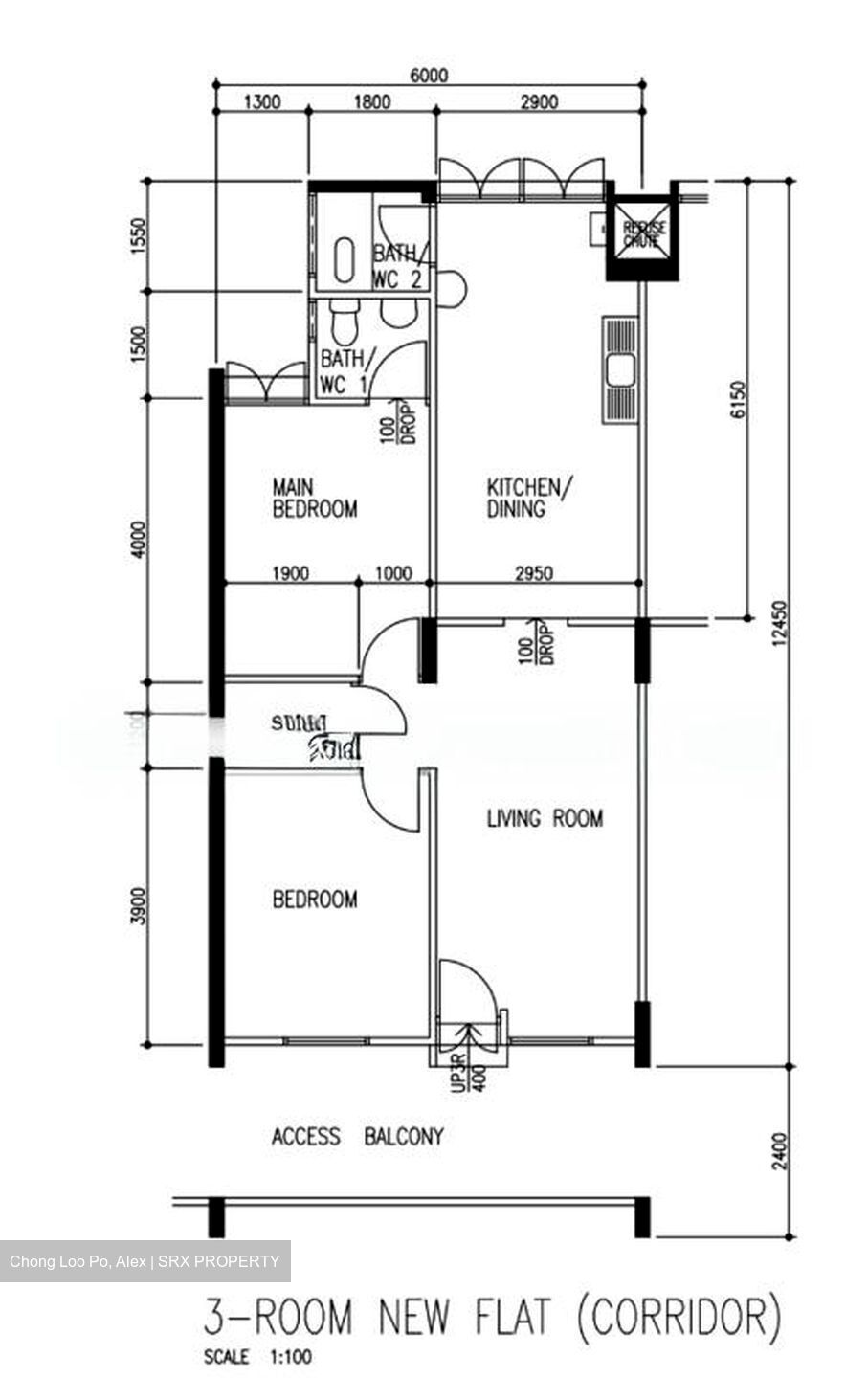 Blk 536 Bedok North Street 3 (Bedok), HDB 3 Rooms #533976371